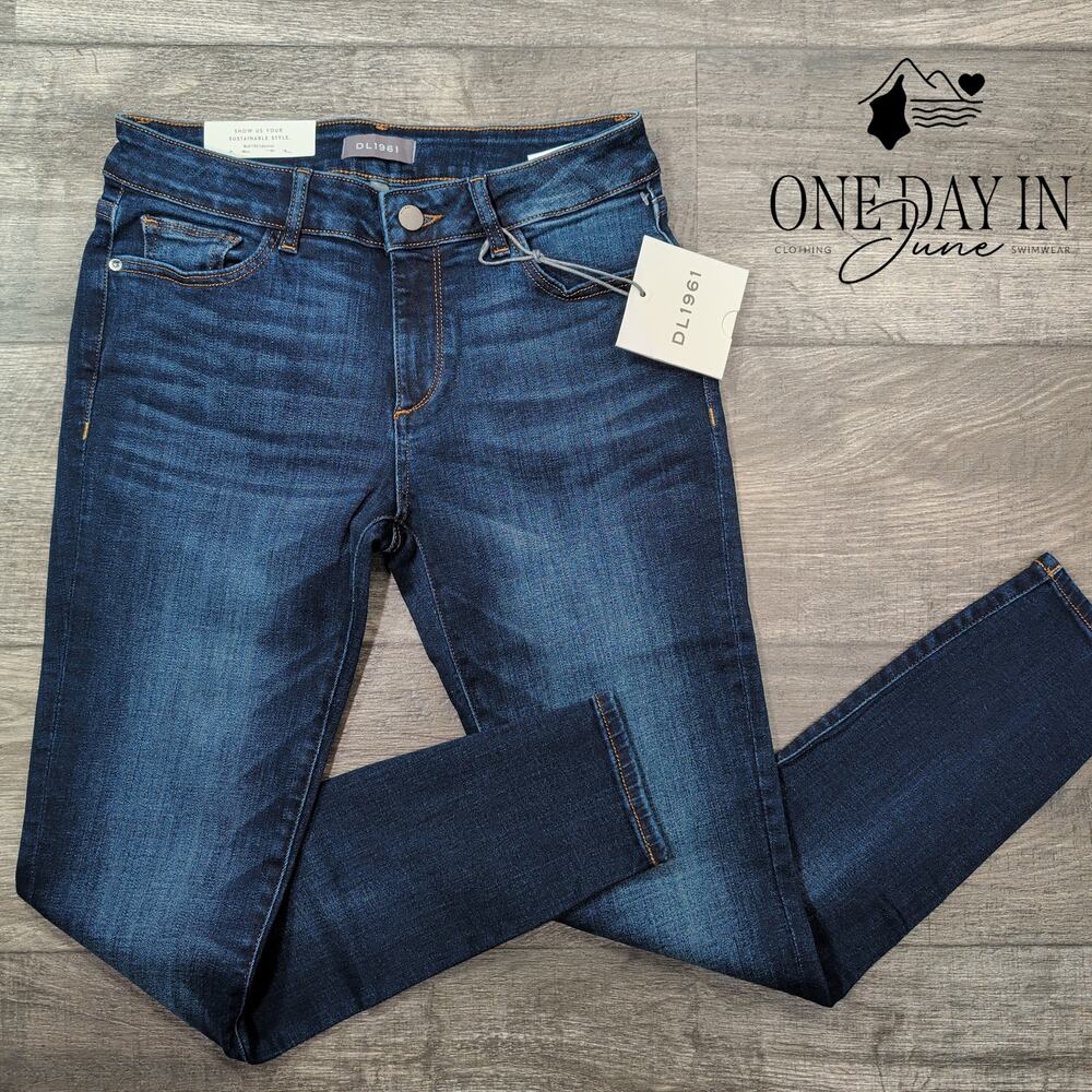 DL1961 Emma Low Rise Skinny Jeans Dark Wash 29" Inseam NWT Size 4 (27)